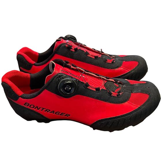 Bontrager Men's Red and Black Cycling Shoes, Size US 8 - Picture 4 of 8